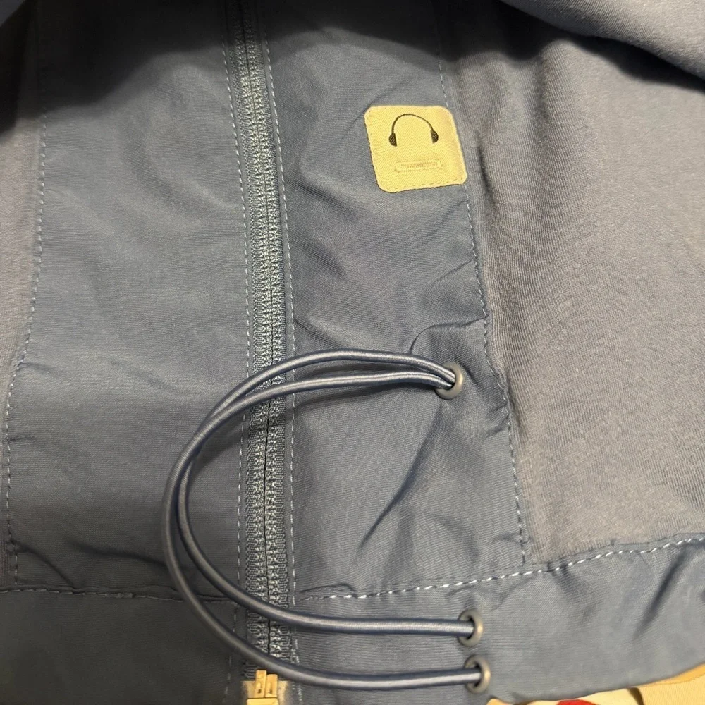 Nike Men’s Full Zip Large Blue Roll & Zippered Hood Workout Jacket - Picture 11 of 11